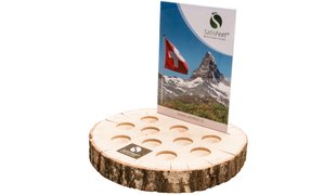 SATISFEET Tisch-Display Holz